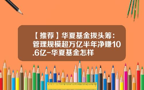 【推荐】华夏基金拔头筹:管理规模超万亿半年净赚10.6亿-华夏基金怎样