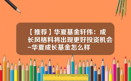 【推荐】华夏基金轩伟:成长风格料将出现更好投资机会-华夏成长基金怎么样