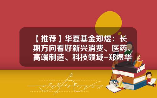 【推荐】华夏基金郑煜：长期方向看好新兴消费、医药、高端制造、科技领域-郑煜华夏基金