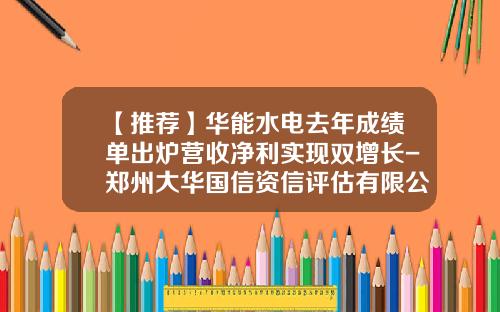 【推荐】华能水电去年成绩单出炉营收净利实现双增长-郑州大华国信资信评估有限公司
