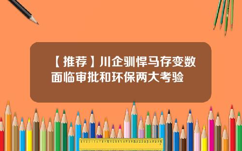 【推荐】川企驯悍马存变数面临审批和环保两大考验