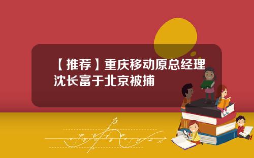【推荐】重庆移动原总经理沈长富于北京被捕