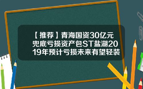 【推荐】青海国资30亿元兜底亏损资产包ST盐湖2019年预计亏损未来有望轻装上阵