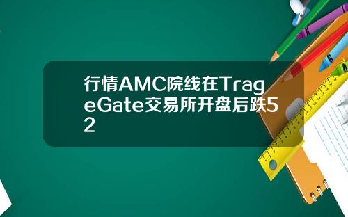 行情AMC院线在TrageGate交易所开盘后跌52