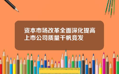 资本市场改革全面深化提高上市公司质量千帆竞发
