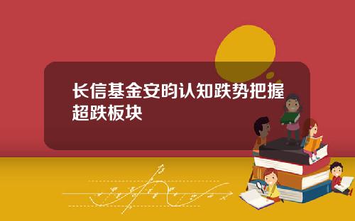 长信基金安昀认知跌势把握超跌板块