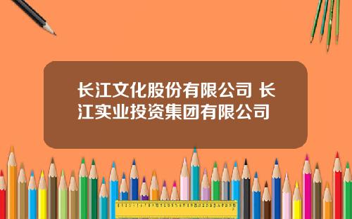 长江文化股份有限公司 长江实业投资集团有限公司