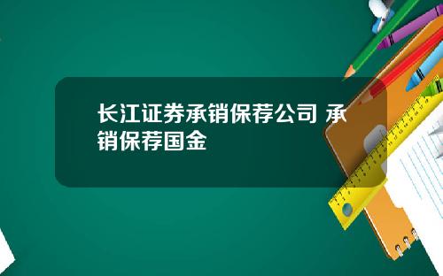 长江证券承销保荐公司 承销保荐国金