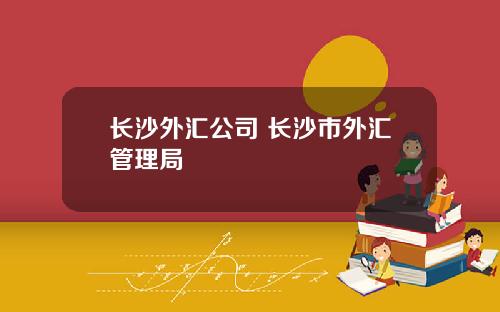 长沙外汇公司 长沙市外汇管理局