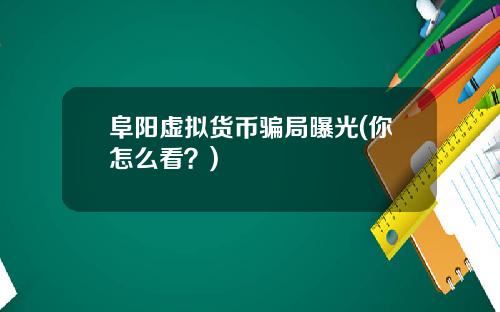 阜阳虚拟货币骗局曝光(你怎么看?)