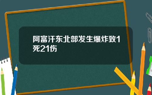 阿富汗东北部发生爆炸致1死21伤