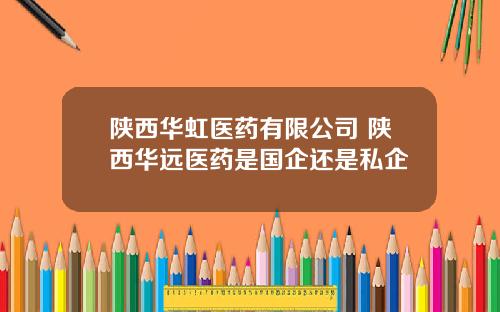 陕西华虹医药有限公司 陕西华远医药是国企还是私企