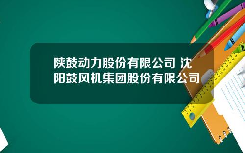 陕鼓动力股份有限公司 沈阳鼓风机集团股份有限公司