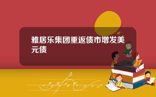 雅居乐集团重返债市增发美元债