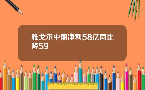 雅戈尔中期净利58亿同比降59
