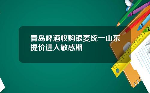 青岛啤酒收购银麦统一山东提价进入敏感期