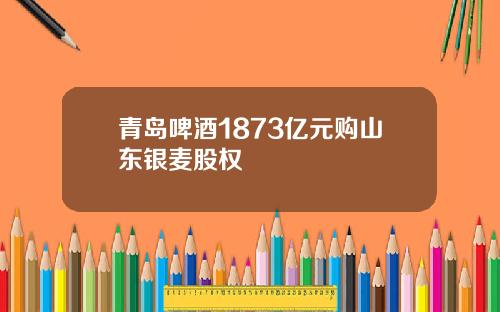 青岛啤酒1873亿元购山东银麦股权