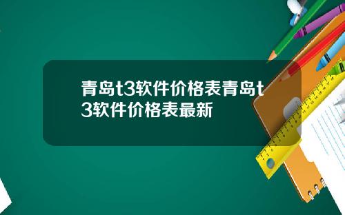 青岛t3软件价格表青岛t3软件价格表最新