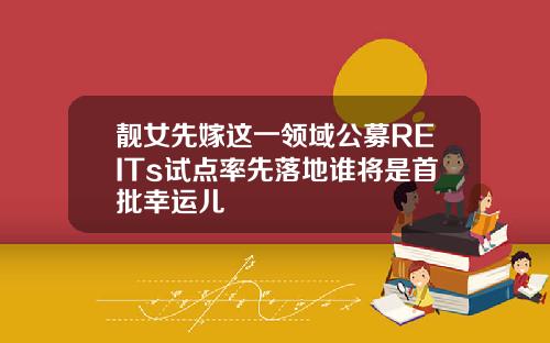 靓女先嫁这一领域公募REITs试点率先落地谁将是首批幸运儿