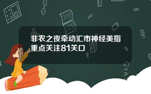 非农之夜牵动汇市神经美指重点关注81关口