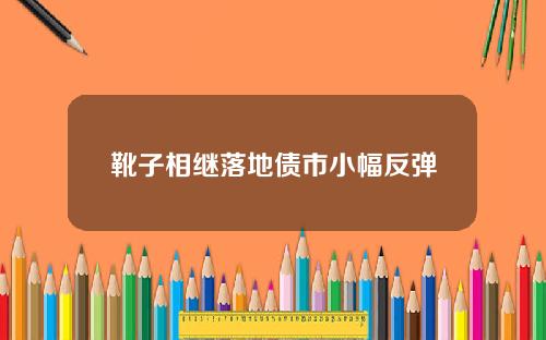 靴子相继落地债市小幅反弹
