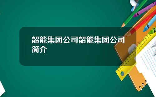 韶能集团公司韶能集团公司简介