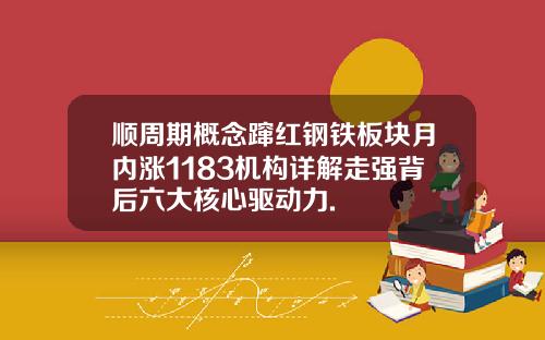 顺周期概念蹿红钢铁板块月内涨1183机构详解走强背后六大核心驱动力.