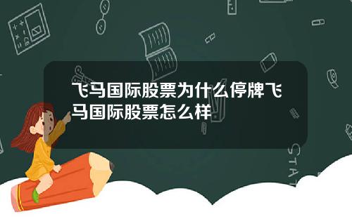 飞马国际股票为什么停牌飞马国际股票怎么样