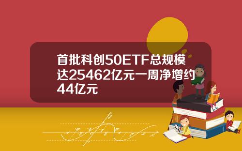 首批科创50ETF总规模达25462亿元一周净增约44亿元