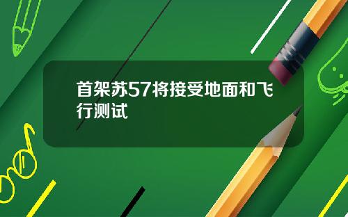 首架苏57将接受地面和飞行测试