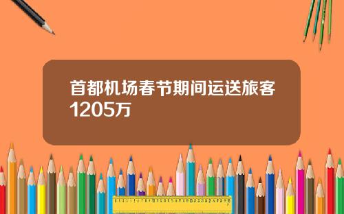 首都机场春节期间运送旅客1205万