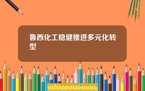 鲁西化工稳健推进多元化转型