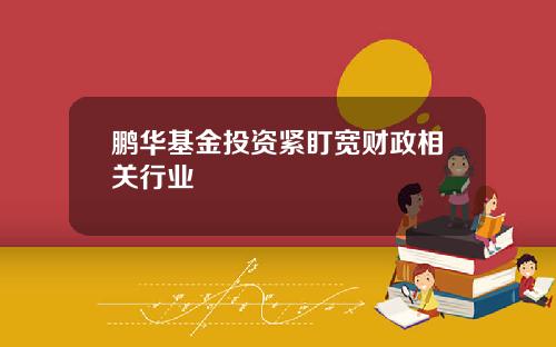 鹏华基金投资紧盯宽财政相关行业