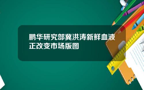 鹏华研究部冀洪涛新鲜血液正改变市场版图