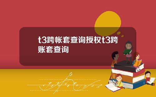 t3跨帐套查询授权t3跨账套查询