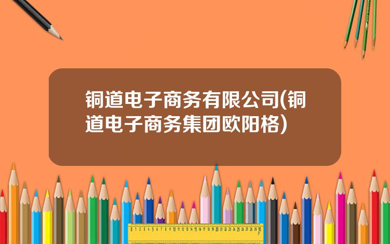 铜道电子商务有限公司(铜道电子商务集团欧阳格)