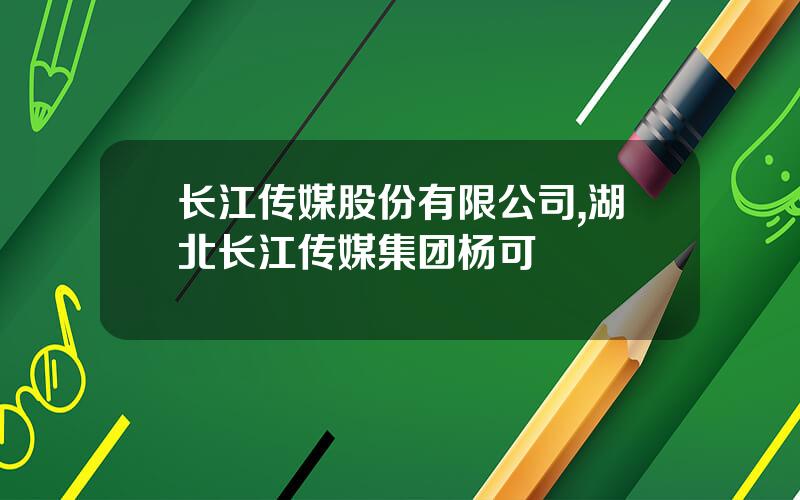 长江传媒股份有限公司,湖北长江传媒集团杨可