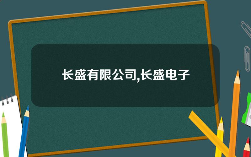 长盛有限公司,长盛电子
