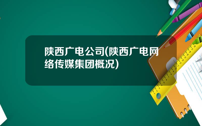 陕西广电公司(陕西广电网络传媒集团概况)
