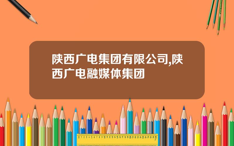 陕西广电集团有限公司,陕西广电融媒体集团