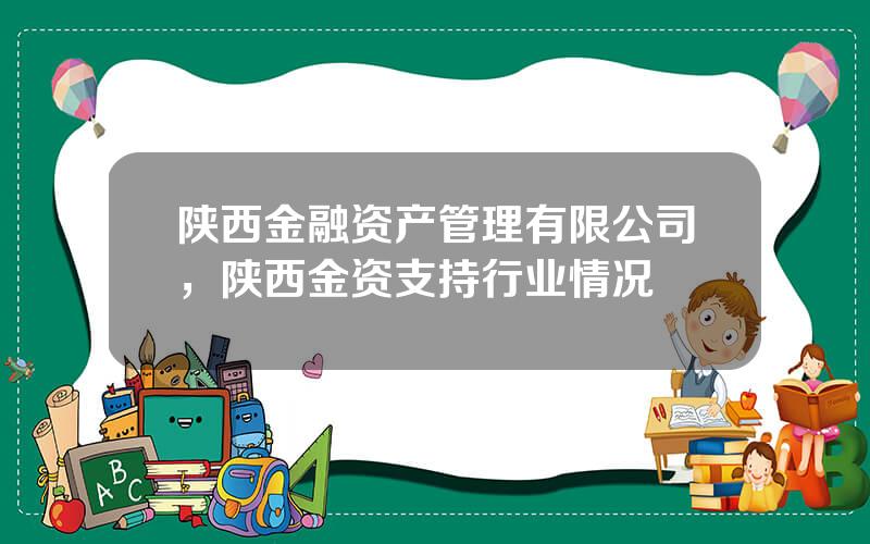 陕西金融资产管理有限公司，陕西金资支持行业情况