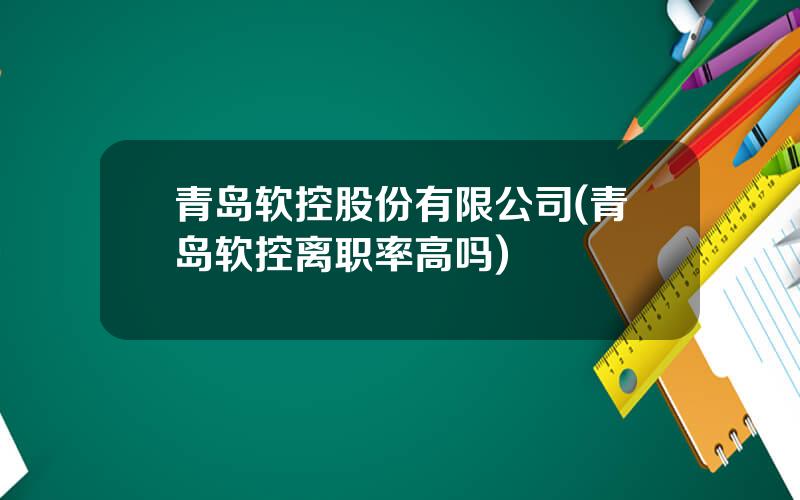 青岛软控股份有限公司(青岛软控离职率高吗)