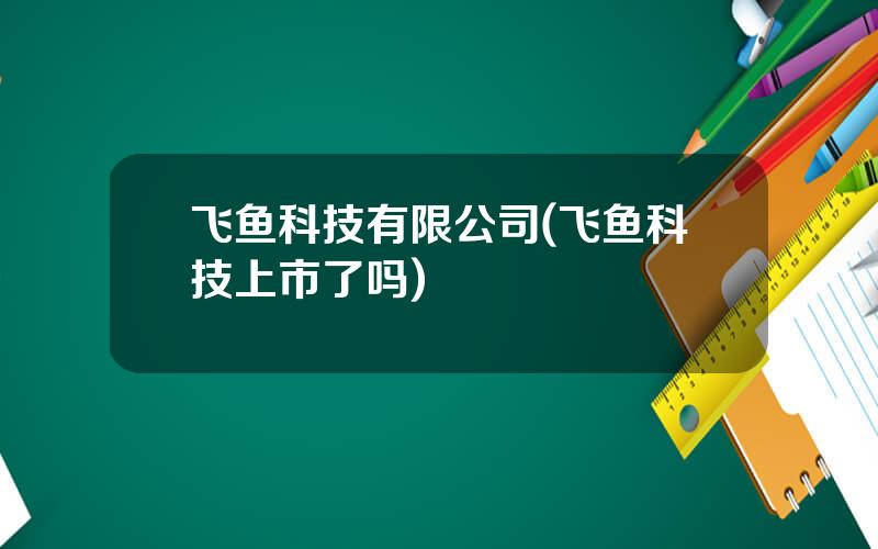 飞鱼科技有限公司(飞鱼科技上市了吗)