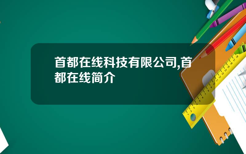 首都在线科技有限公司,首都在线简介